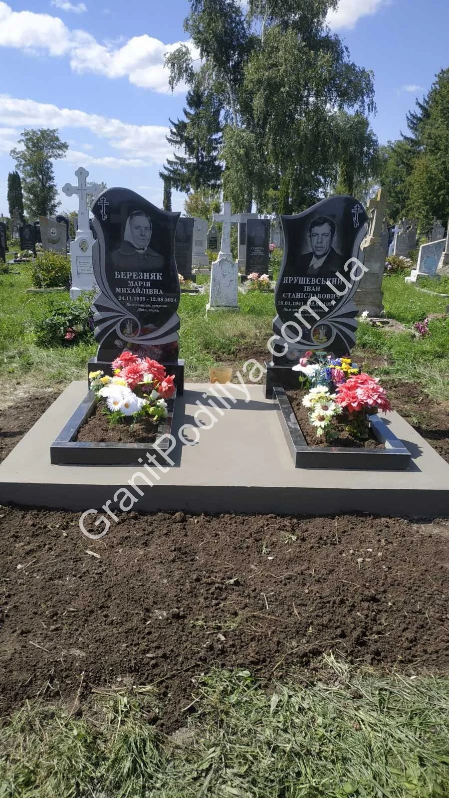 Подвійний пам'ятник з граніту - Кам'янець-Подільський | GranitPodillya